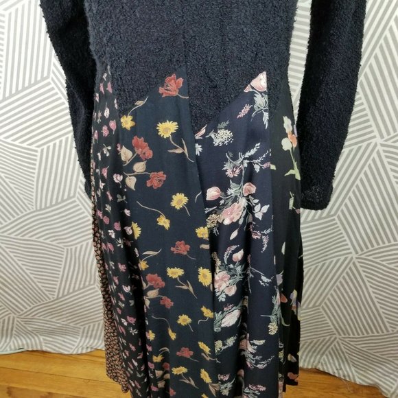 Vintage 90s Boucle Sweater Dress size Medium wool - Picture 3 of 9